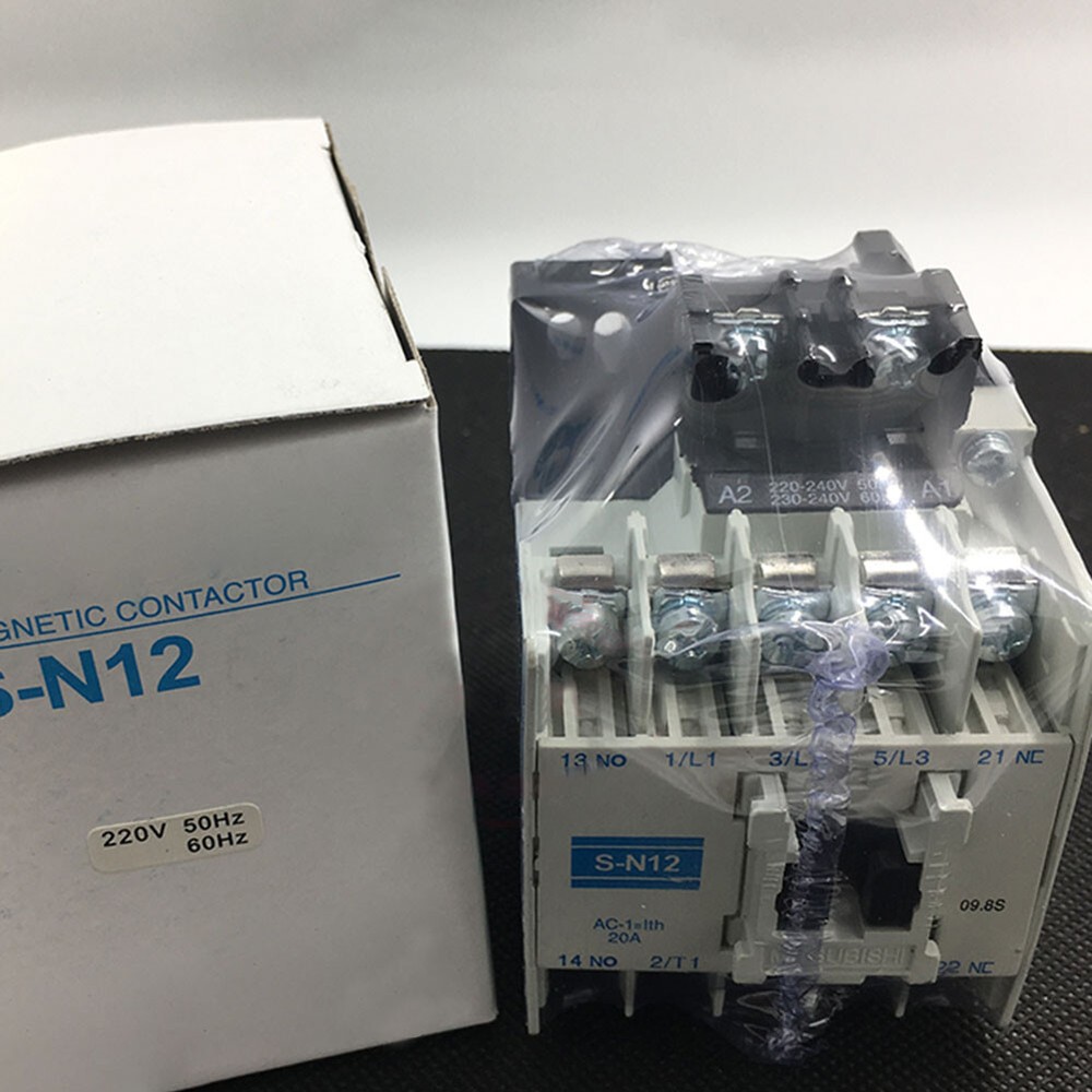 1PC For Mitsubishi S-N12 AC110V 220V 380V 24V 36V 48V 50/60Hz 1a Contactor