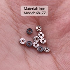 100Pcs 681ZZ Mini Ball Bearings, 1x3x1mm Metal Shield for Models & Tools