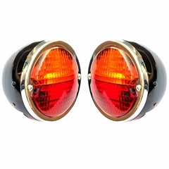 Pair Jeep Willy Ford Model A MF John Deere Tractor Hot Rat Street Rod Tail Light