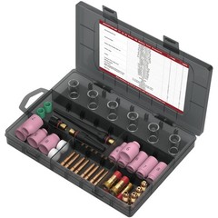ARCCAPTAIN 49 Pcs TIG Welding Torch Accessories kit Alumina Nozzle Collets Body