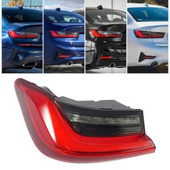 LED Tail Lights Direct Replacement Smoked Black Red Clear Lens Left Driver Side