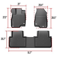 LQI TPE Floor Mats Fit Acura RDX 2019 2020 2021 2022 2023 2024, All Weather