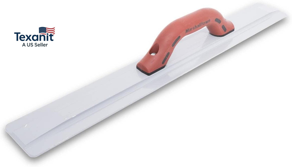 24 Inch Beveled End Magnesium Hand Float, Concrete, 24 Inches, Durasoft Handle,