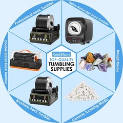 Rock Tumbler Grit and Ceramic Tumbling Media 4 Pounds, 4 Pounds