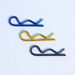 Titanium R Clips Retaining Pins Split Pins Cotter Pin for Clevis Pin 1.2mm 1.8mm