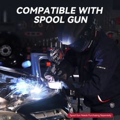 ARCCAPTAIN 200A Aluminum MIG Welder 6 in 1 Multiprocess Welder with Synergy 2026