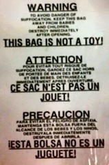 25 22 x 24 Self Seal Suffocation Warning Clear Poly Bags 1.5 mil Free Shipping