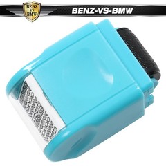 Identity Theft Protection Confidential ID Guard Wide Roller Stamp + 3 Ink Refill