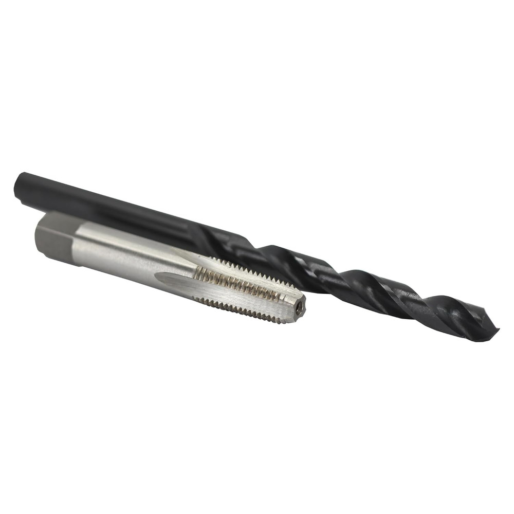 1/8 Carbon Steel Npt Pipe Tap and R High Speed Steel Drill Bit Se