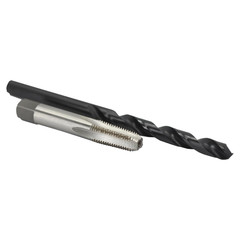 1/8 Carbon Steel Npt Pipe Tap and R High Speed Steel Drill Bit Se