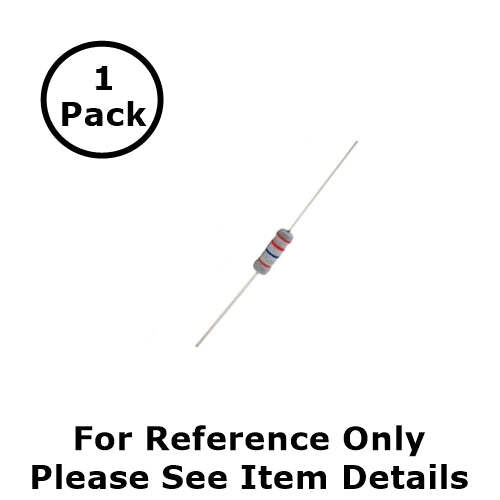 NTE 2W515 1.5M Ohm (1.5 Meg Ohms), 2 Watt, 2% Flame Retardant Resistor ~ 1 Pack