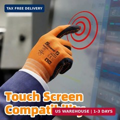 Schwer 3/6/12 Pairs Safety Work Gloves MicroFoam Nitrile Coated, Certified Level
