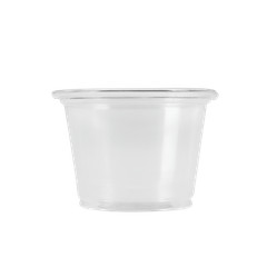 Karat 1oz Tall PP Plastic Portion Cups – Clear – 2,500 ct, FP-P100TALL-PP