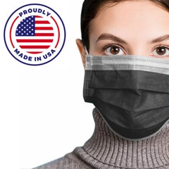 MADE IN USA Face Mask Mouth 50 PCS & Nose Protector Respirator Masks with Filter