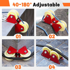 Lifting Pulley System Roof Top, Rope Block and Tackle Pulley System for Lifting