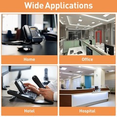3PCS Landline Phone Cord 10ft Uncoiled 1.2ft Coiled Universal Cable Black Office