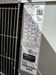 New Captive Aire Make Up Air Unit – With A/C Unit- 220v 1 Phase- 1350CFM