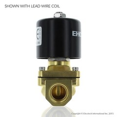 1/2″ 110V 120V AC Brass Electric Solenoid Valve Water Air Gas Viton NC 110VAC