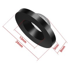 20 Pcs Hose Washer with Screen Filter Washers Stainless Steel & Black Rubber