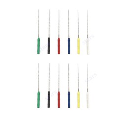 6x Dental Nerve Broach Barbed Broaches Endo Files For Sonic Air Driven Handpiece