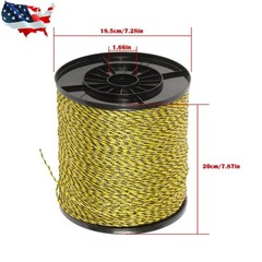 Electric Fence Wire, 3500Ft 1/8″ , Polywire fit for Portable Livestock Fencing