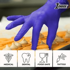 Indigo Nitrile Gloves XL 1000 Count Disposable Powder Free Cleaning Supplies