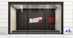% OFF Black Friday Sale Sign Vinyl Decal – Storefront Window Graphic