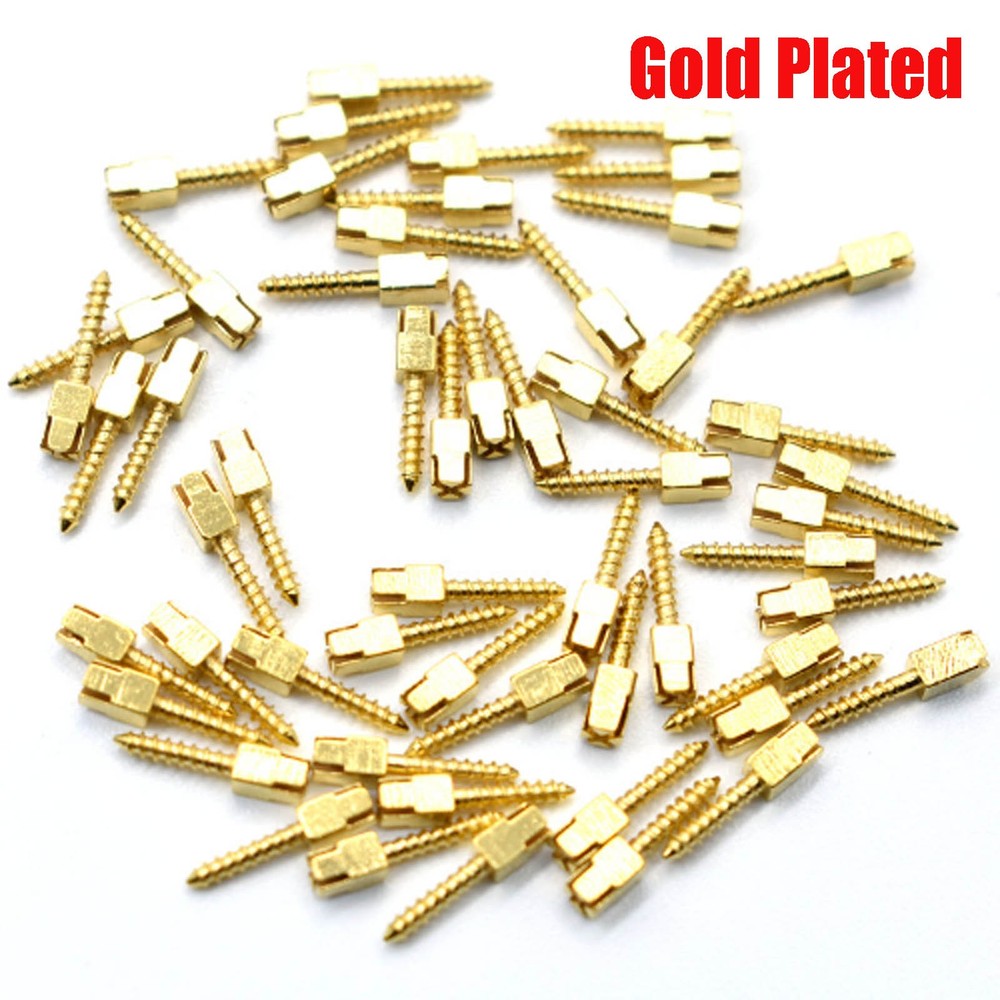 Dental Endo Pure Gold plated Conical Screw Posts Assorted Root Canal Dental