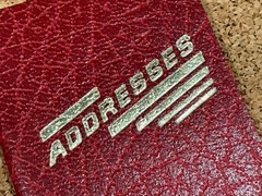 True Vintage Address / Phone Number Book A TO Z LISTS 2×3″ MINI Pocket Blank