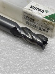 1/2” Hanita Widia Carbide End Mill, 3” OAL, .03 Radius, 3 Flute, Uncoated