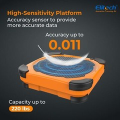 Elitech LMC-200 Refrigerant Scale Charging Digital Weight HVAC 220lbs Electronic
