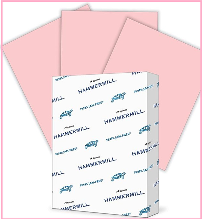 Hammermill 20 lb Pink Colored Printer Paper, 8.5 x 11-1 Ream (500 Sheets)*