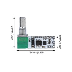 2Pcs DC 3.7V-24V LED Mini Dimmer Constant Voltage Module Knob Potentiometer NEW