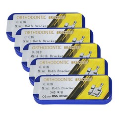 10 kits dental orthodontic metal bracket brace mini roth 018 345 hooks 20pcs/kit