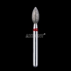 AZDENT Dental Dimond Burs Football #368-023F Fine Red 10Pcs/Pack