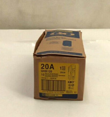 Square D QHB120 Mini Circuit Breaker 20A 1-Pole 120/240VAC 65kA Bolt-On 10pk