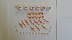 Arccaptain CUT50 PLASMA CUTTER CONSUMABLES 40PCS COPPER EXTENDED CONSUMABLES USA