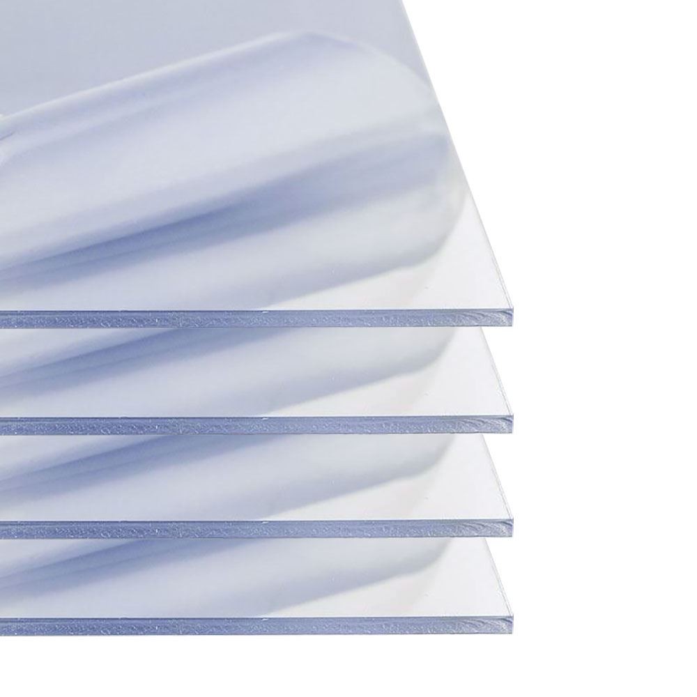 0.118″ (1/8″) x 24″ x 36″, Polycarbonate Plastic Sheet, Clear, (4 Pack)