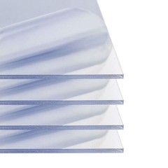 0.118″ (1/8″) x 24″ x 36″, Polycarbonate Plastic Sheet, Clear, (4 Pack)