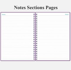 A5 Purple Check Register – Stylish Expense Ledger for Personal & Business Use