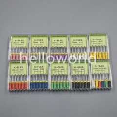 6 Pcs/Pack Nickel Titanium Dental Endodontic Root Canal Hand Use K-Files #15-40