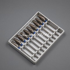 10x Dental Burs Acrylic Polisher Drills Burrs Tungsten Carbide Steel 2.35*6mm F6