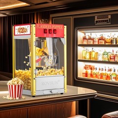 Commercial Popcorn Popper Machine 8 Oz Countertop Popcorn Maker 850W 32 Cups