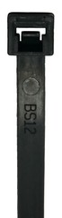 (100) Black 7″ Inch Nylon Cable Wire Wrap Zip Ties 50 LBS UV Resistant – USA