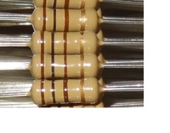 2 pcs 100 ohm 1W Carbon Film Power Resistors.