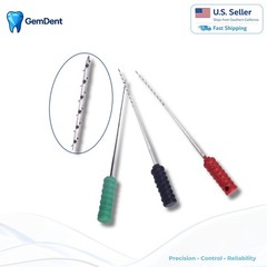 GemDent Dental Barbed Broaches Nerve Extractor Root Canal Pulp Removal #0-6 10pk