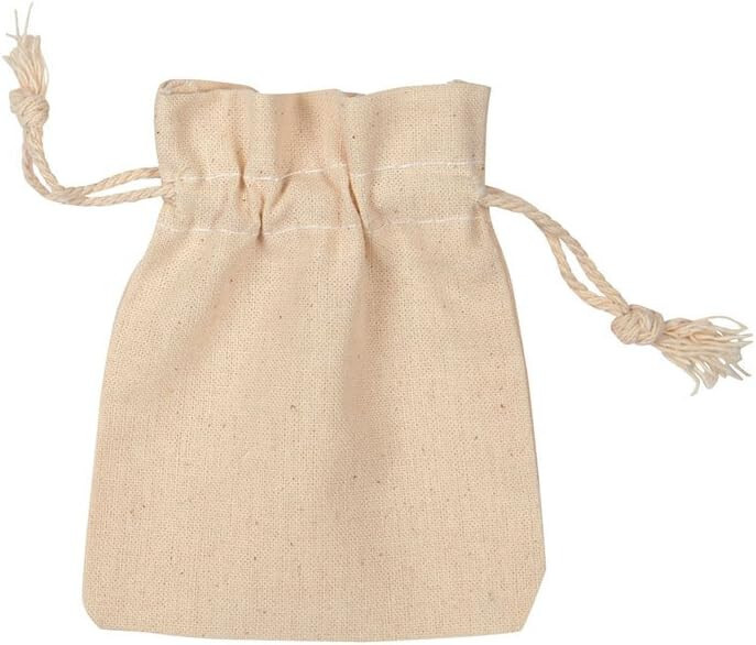 100 Natural Cotton Drawstring 3 x 4 Pouches Draw String Jewelry Gift Bags Pouch