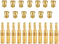 24 Pcs Carburetor Jet Kit Main Jet and Pilot Slow Jet for PWK Nibbi Keihin FCR-M