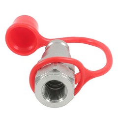 3/8 Flat Face Hydraulic Quick Connect Male Coupler 3/8 NPT Thread Heavy Duty