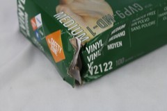 Safety Zone Vinyl Latex free Gloves clear Size Medium Box Of 100 GVP9-XL-1 NEW